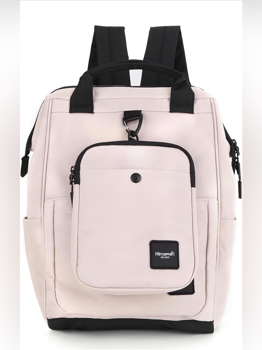 NWT Himawari 14.9” Laptop Backpack Pink Beige Water Resistant
